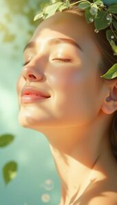 Natural glowing skin Natural glowing skin